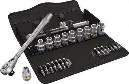 Wera Zyklop Metal-Switch Slim Ratchet and Socket Set of 28 Metric 1/2in Drive £166.99